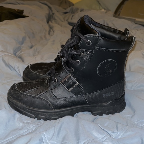 US kids 3y Polo Buckle Boots 100% authentic worn 3 times by my son - Picture 4 of 13